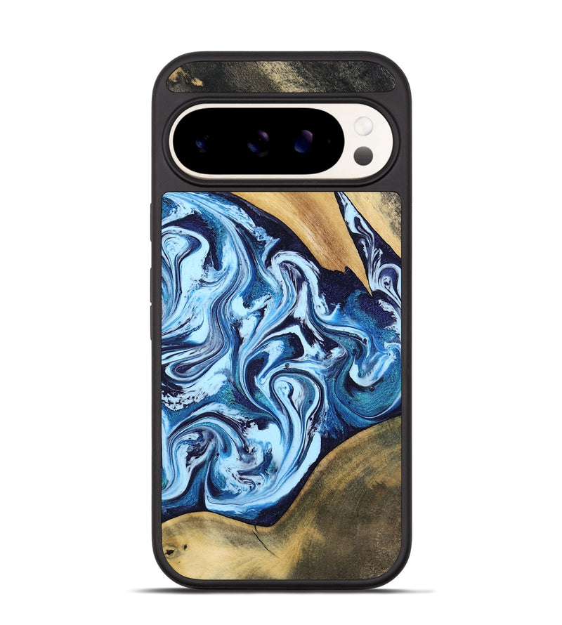 Pixel 9 Pro Wood Phone Case - Mae (Blue, 805481)