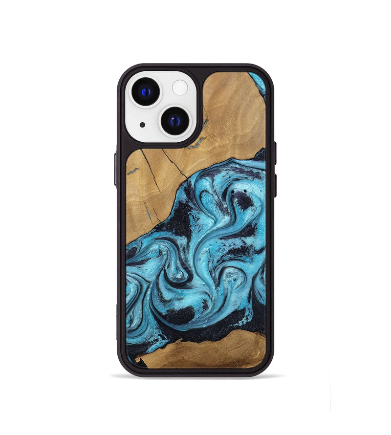 iPhone 13 mini Wood Phone Case - Nellie (Blue, 805482)
