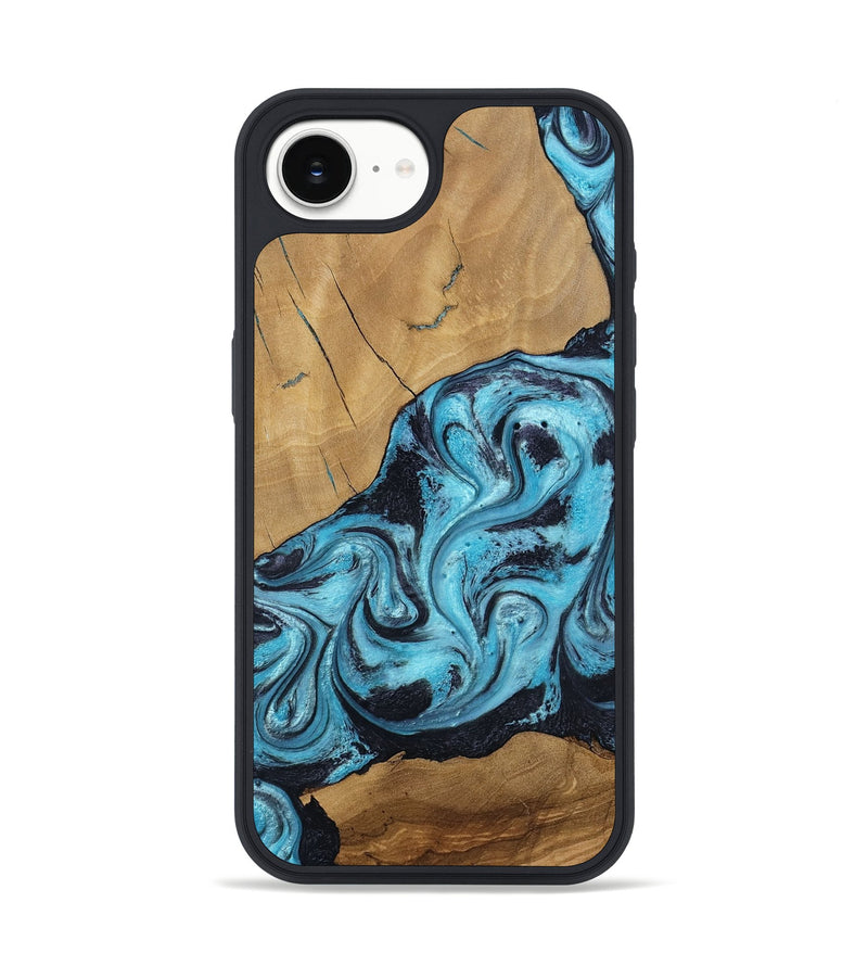 iPhone 16e Wood Phone Case - Nellie (Blue, 805482)