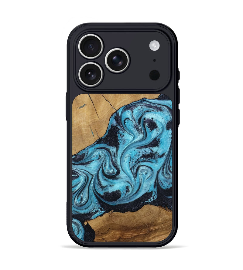 iPhone 17 Pro Wood Phone Case - Nellie (Blue, 805482)