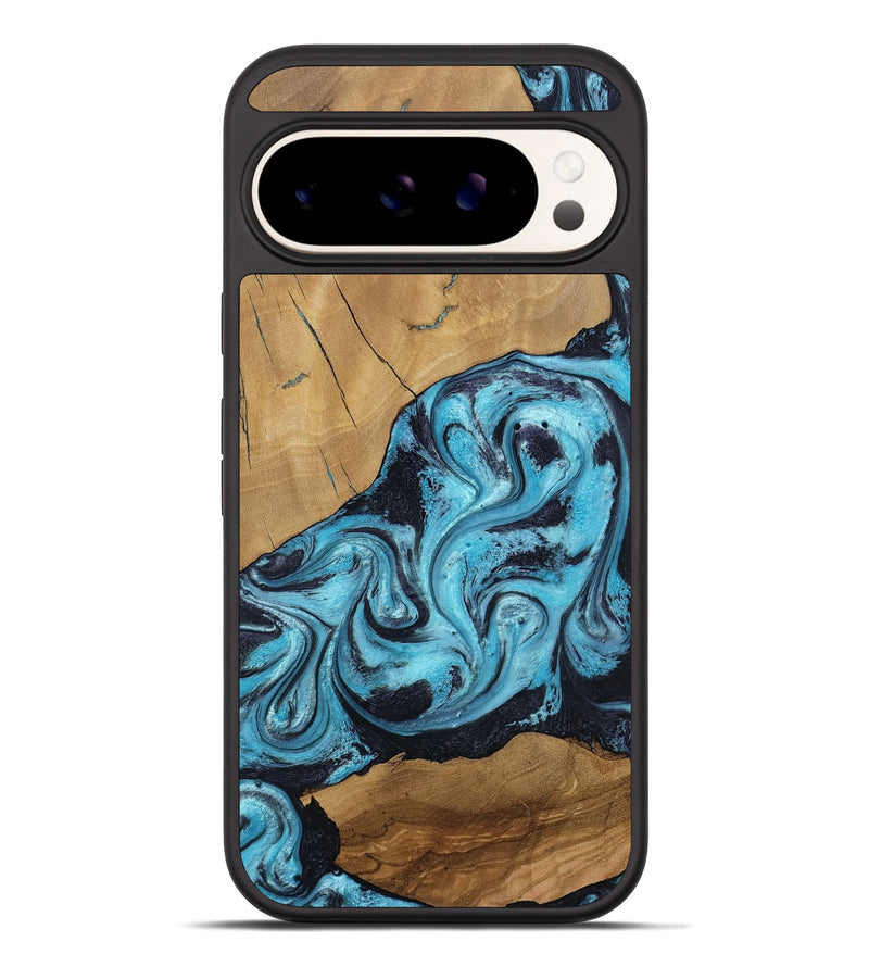 Pixel 10 Pro XL Wood Phone Case - Nellie (Blue, 805482)