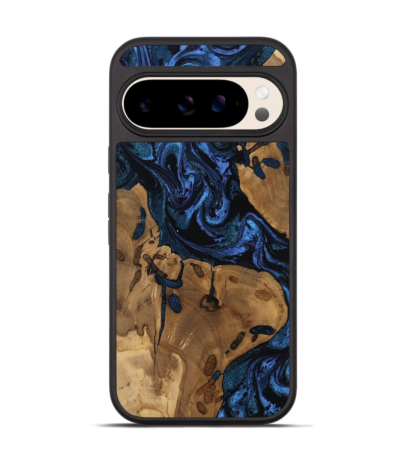 Pixel 10 Wood Phone Case - Drew (Blue, 805483)