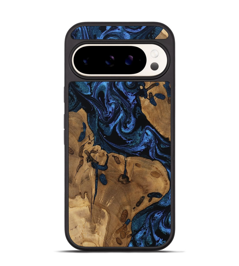 Pixel 9 Pro Wood Phone Case - Drew (Blue, 805483)