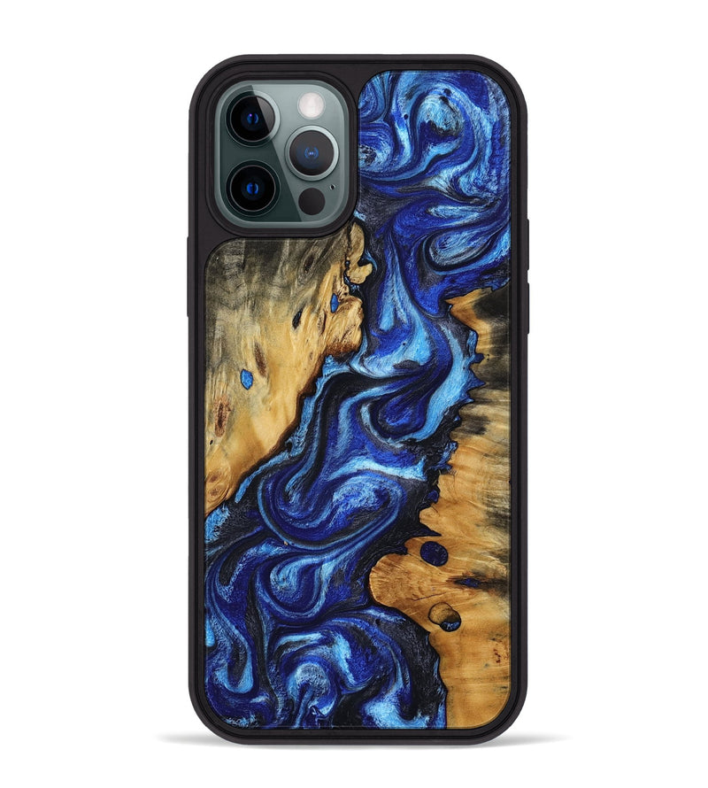 iPhone 12 Pro Max Wood Phone Case - Roslyn (Blue, 805484)