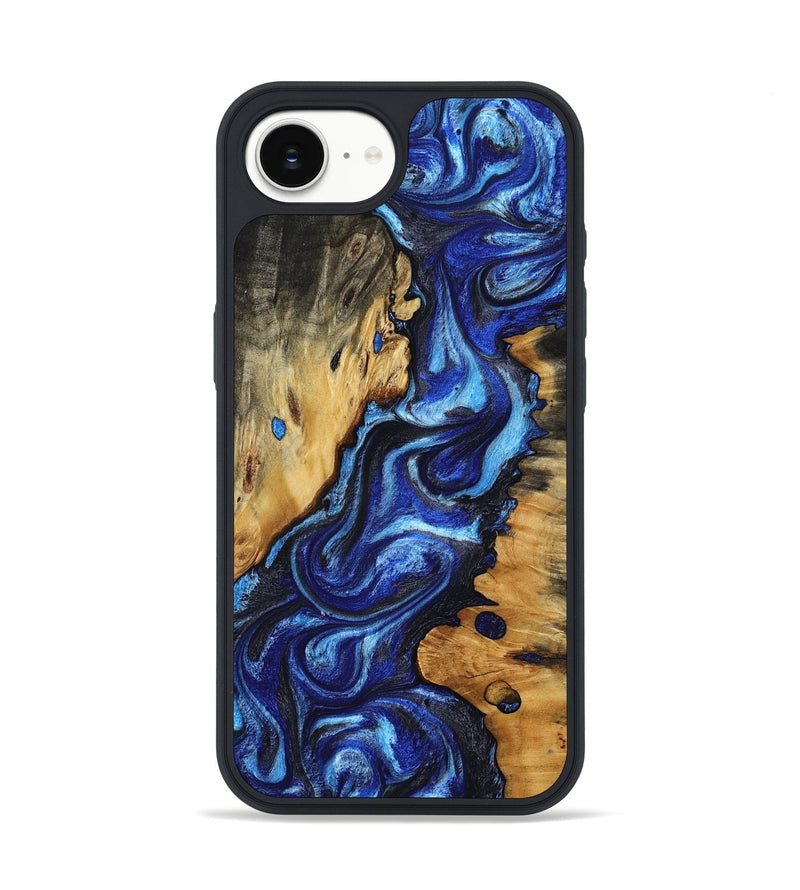 iPhone 16e Wood Phone Case - Roslyn (Blue, 805484)
