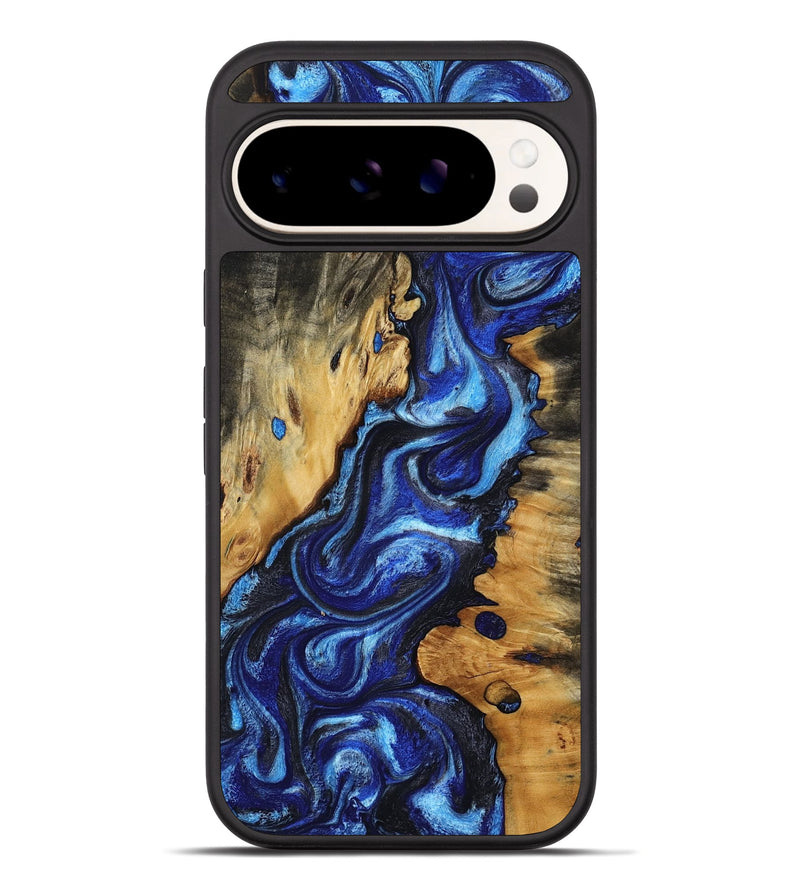 Pixel 10 Pro XL Wood Phone Case - Roslyn (Blue, 805484)