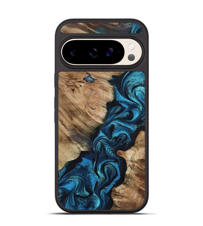 Pixel 10 Wood Phone Case - Rhys (Blue, 805485)
