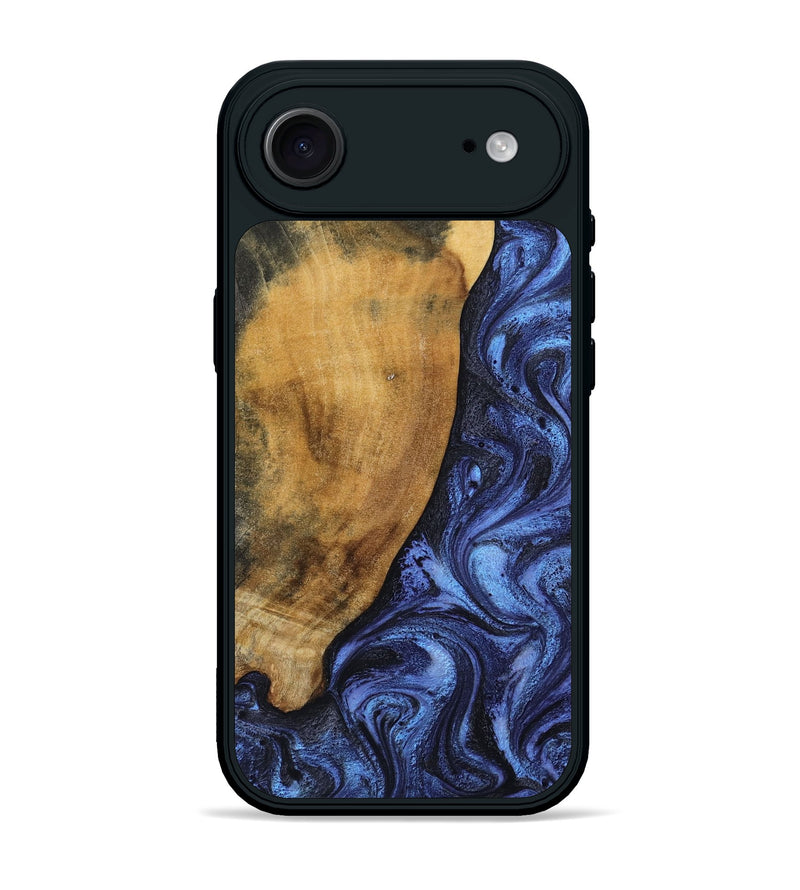 iPhone 17 Air Wood Phone Case - Naomi (Blue, 805486)