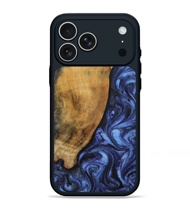 iPhone 17 Pro Max Wood Phone Case - Naomi (Blue, 805486)