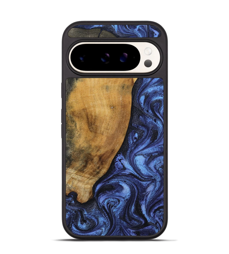 Pixel 9 Wood Phone Case - Naomi (Blue, 805486)