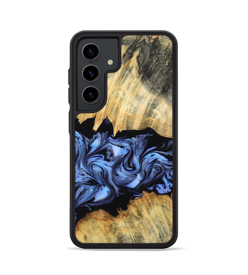Galaxy S24 Wood Phone Case - Madisyn (Blue, 805487)