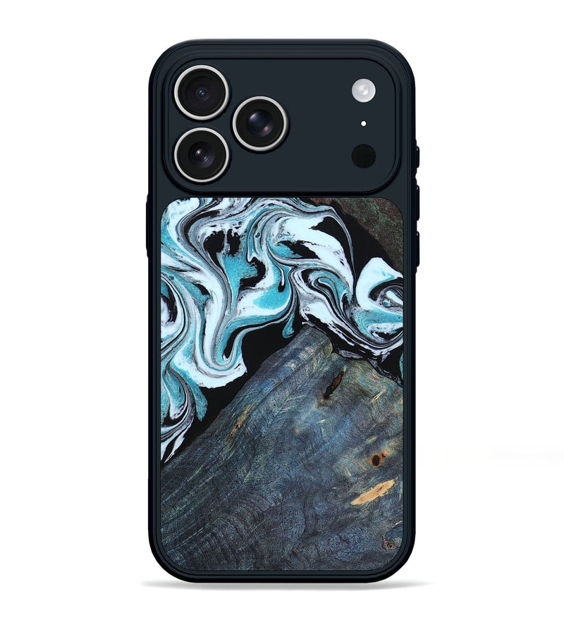 iPhone 17 Pro Max Wood Phone Case - Osman (Blue, 805488)
