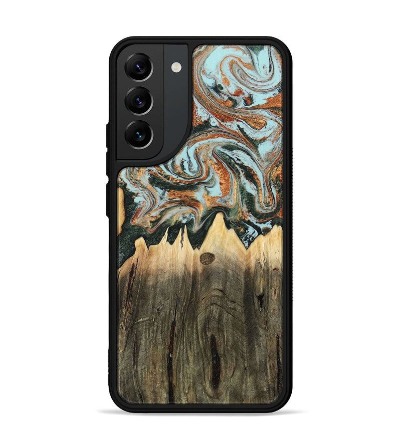 Galaxy S22 Plus Wood Phone Case - Paris (Green, 805489)