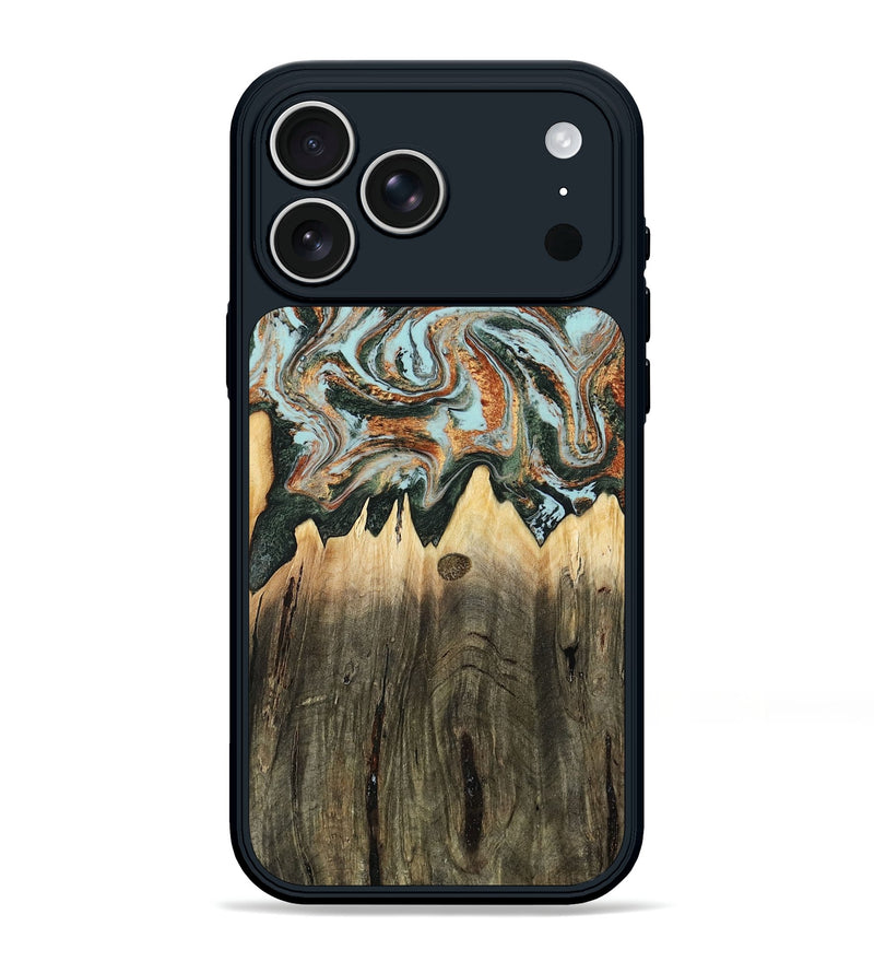 iPhone 17 Pro Max Wood Phone Case - Paris (Green, 805489)
