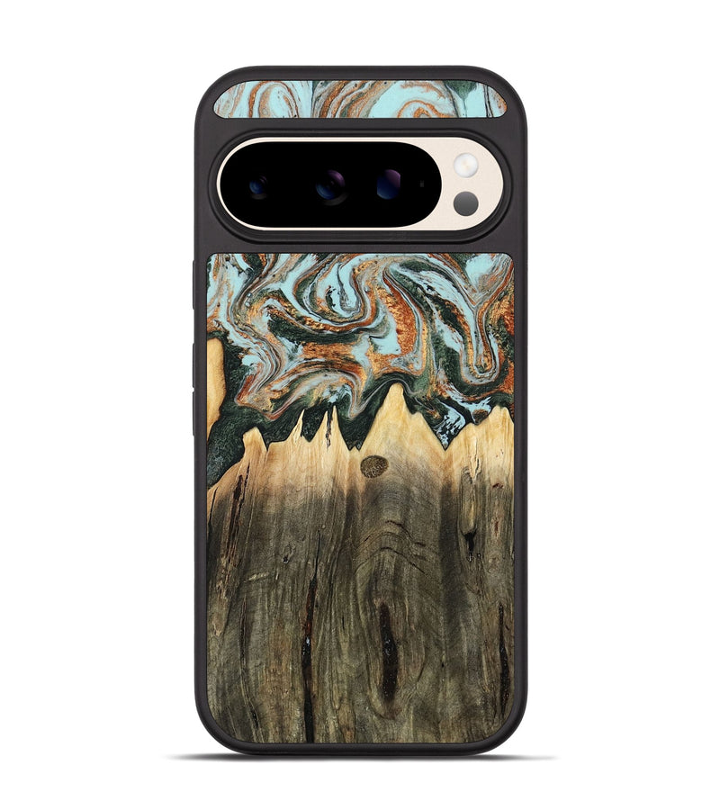 Pixel 10 Wood Phone Case - Paris (Green, 805489)