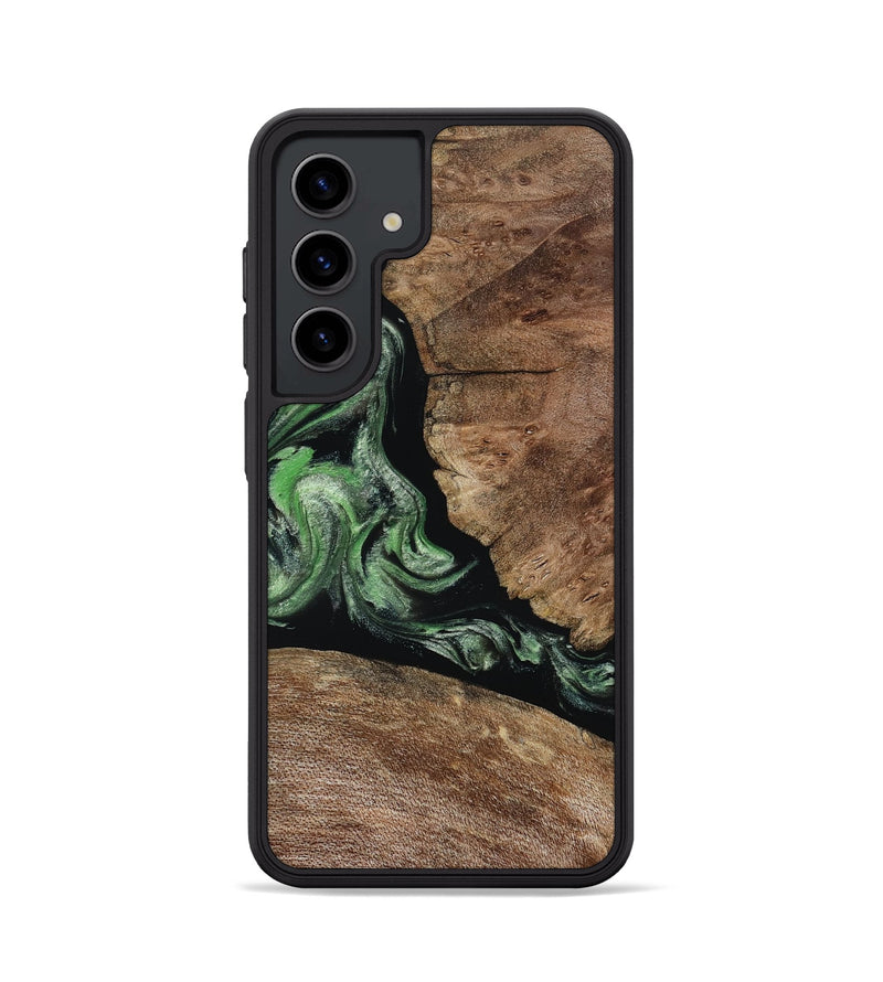 Galaxy S24 Wood Phone Case - Damon (Green, 805490)