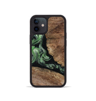 iPhone 12 mini Wood Phone Case - Damon (Green, 805490)