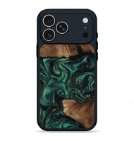 iPhone 17 Pro Max Wood Phone Case - Therese (Green, 805491)