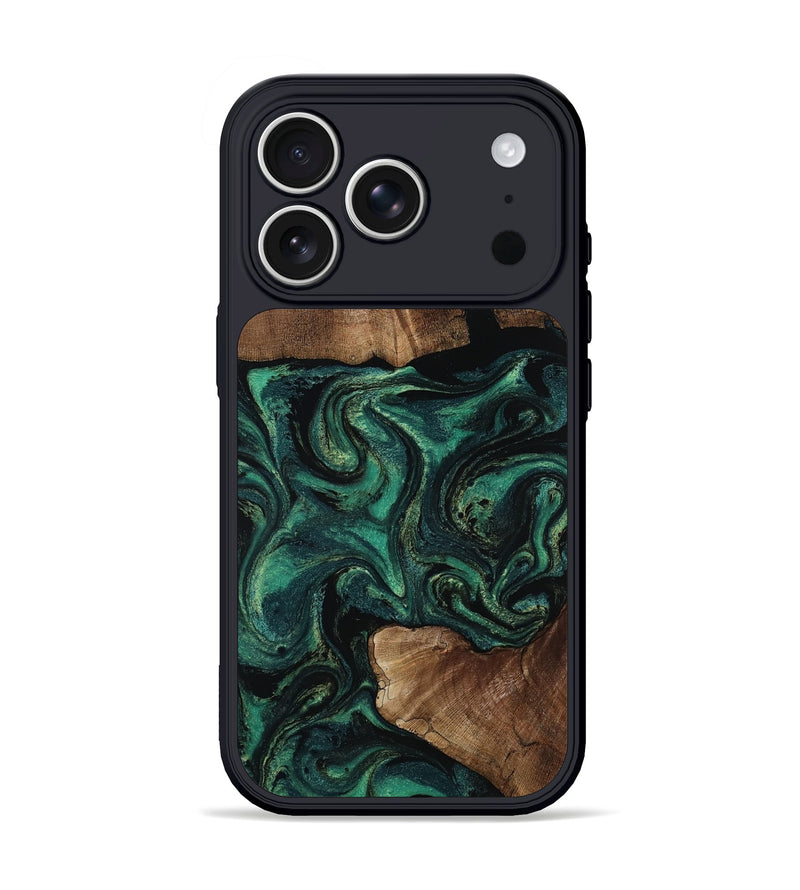 iPhone 17 Pro Wood Phone Case - Therese (Green, 805491)