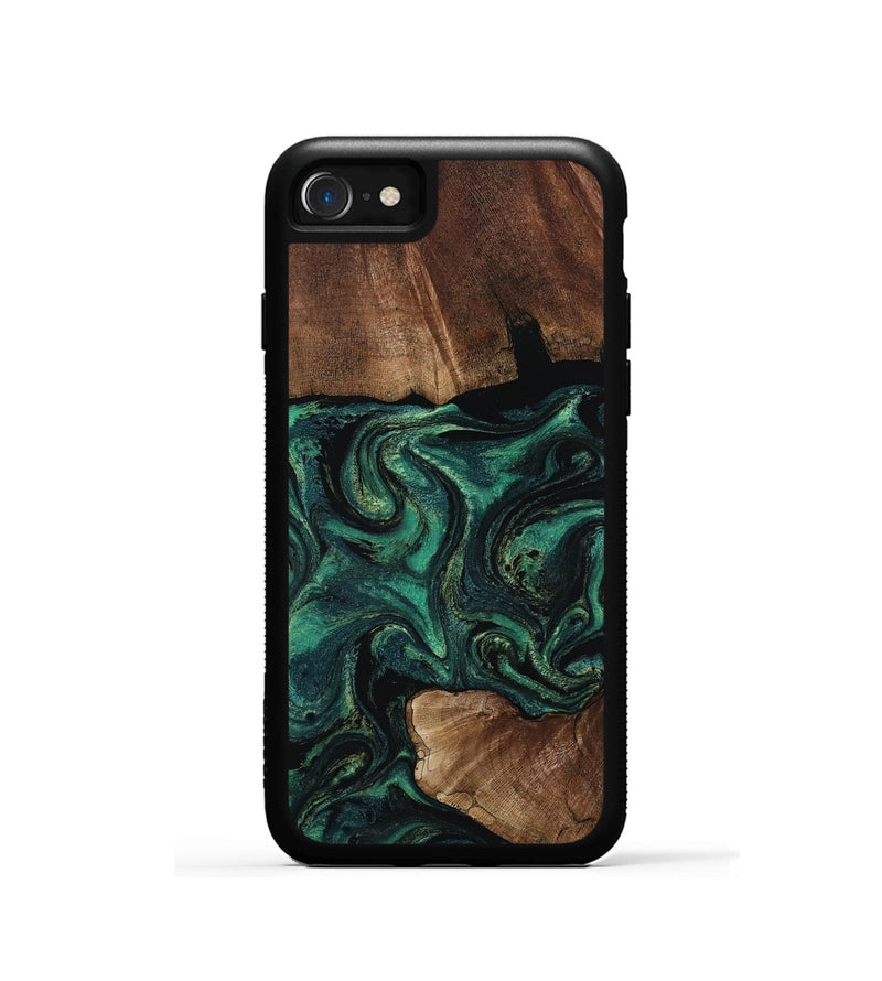 iPhone SE Wood Phone Case - Therese (Green, 805491)