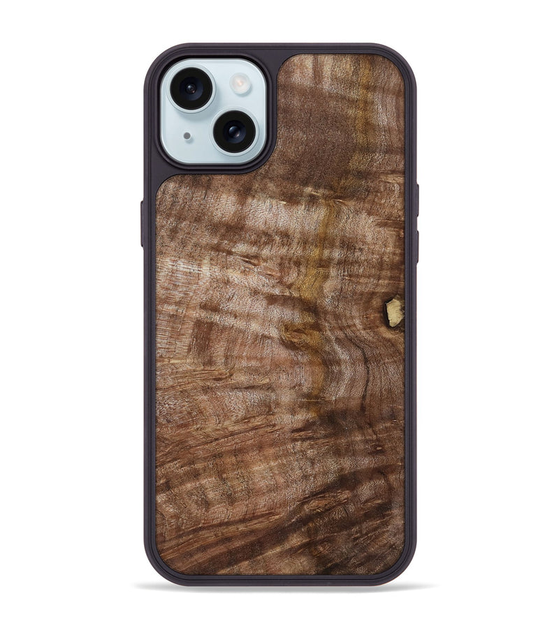 iPhone 15 Plus Wood Phone Case - Elenora (Wood Burl, 805513)