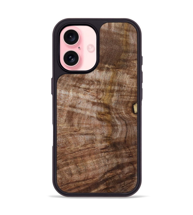 iPhone 16 Wood Phone Case - Elenora (Wood Burl, 805513)