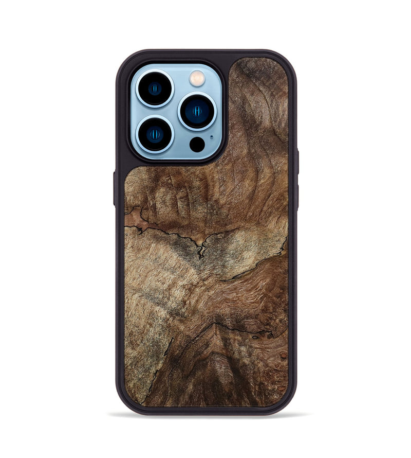 iPhone 14 Pro Wood Phone Case - Lindsay (Wood Burl, 805514)