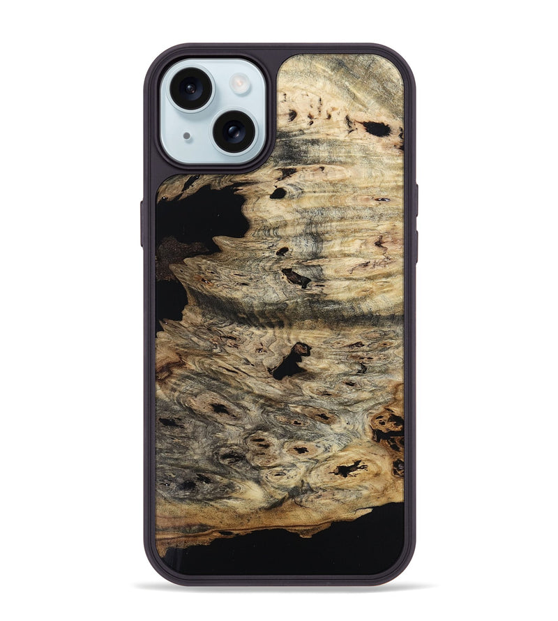 iPhone 15 Plus Wood Phone Case - Fannie (Wood Burl, 805515)