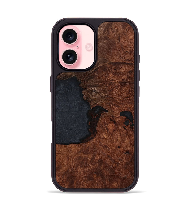 iPhone 16 Wood Phone Case - Lilyana (Wood Burl, 805516)