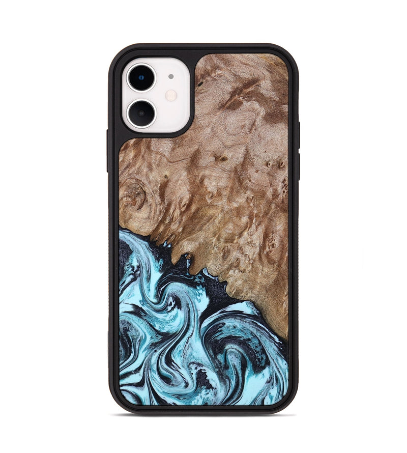 iPhone 11 Wood Phone Case - Cullen (Blue, 805517)