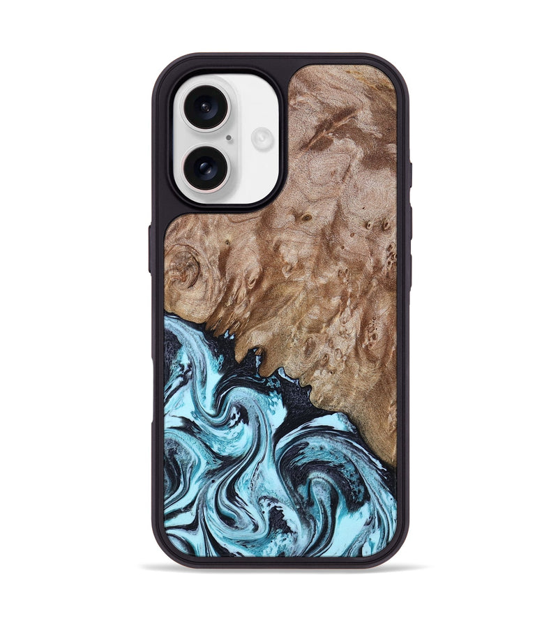 iPhone 17 Wood Phone Case - Cullen (Blue, 805517)