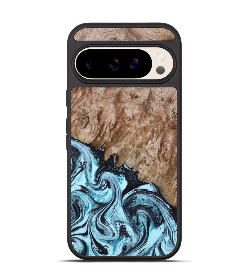 Pixel 10 Wood Phone Case - Cullen (Blue, 805517)