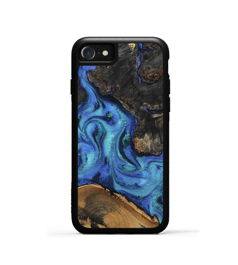 iPhone SE Wood Phone Case - Jed (Blue, 805518)