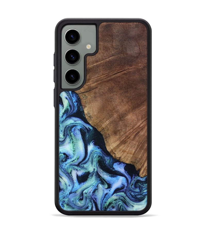 Galaxy S24 Plus Wood Phone Case - Leatha (Blue, 805519)