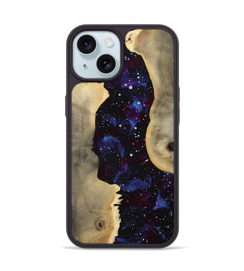 iPhone 15 Wood Phone Case - Braedon (Cosmos, 805521)