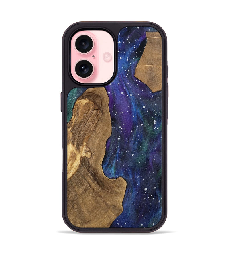 iPhone 16 Wood Phone Case - Emeline (Cosmos, 805523)