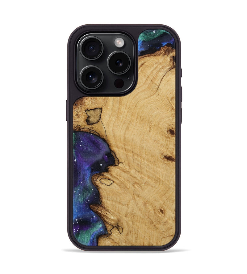 iPhone 15 Pro Wood Phone Case - Iyanna (Ancient Olive, 805528)