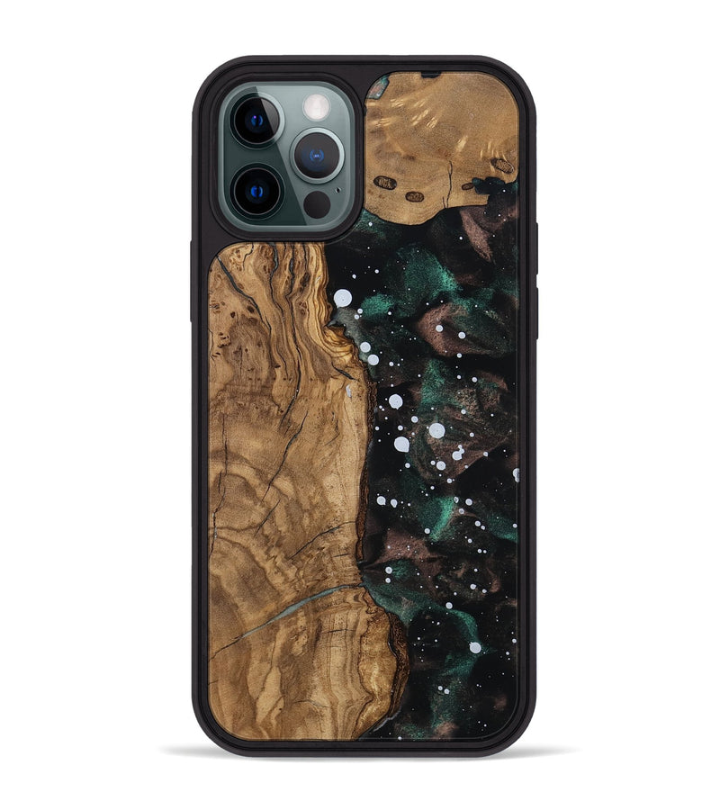 iPhone 12 Pro Max Wood Phone Case - Erma (Ancient Olive, 805533)