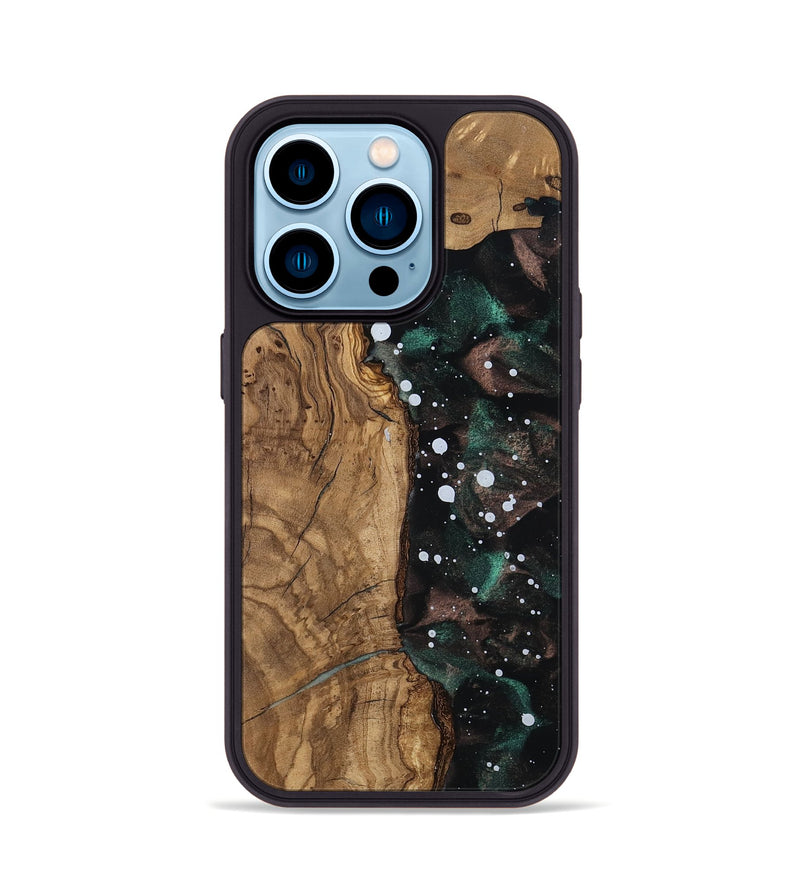 iPhone 14 Pro Wood Phone Case - Erma (Ancient Olive, 805533)