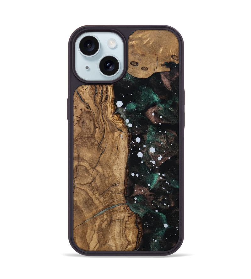 iPhone 15 Wood Phone Case - Erma (Ancient Olive, 805533)