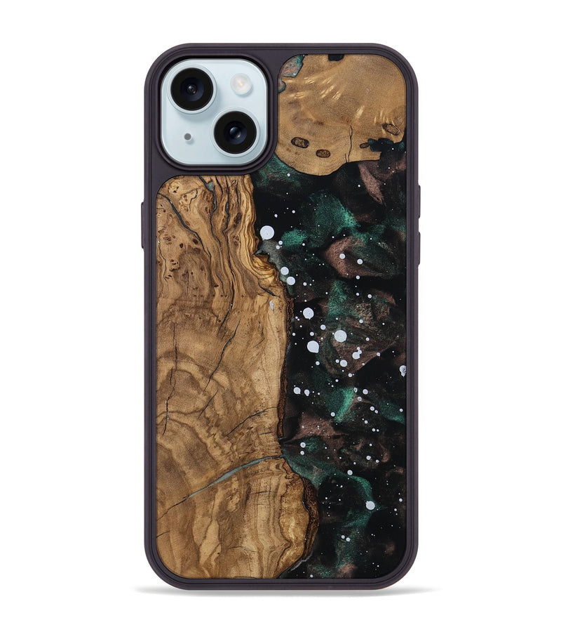 iPhone 15 Plus Wood Phone Case - Erma (Ancient Olive, 805533)