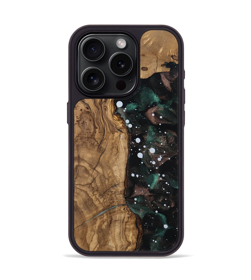 iPhone 15 Pro Wood Phone Case - Erma (Ancient Olive, 805533)