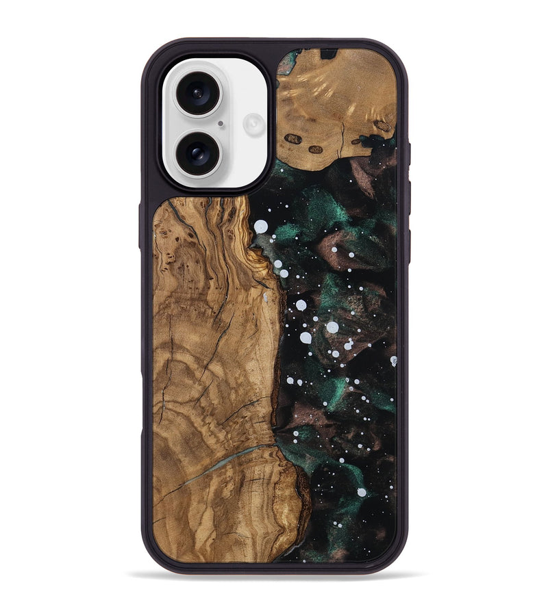 iPhone 16 Plus Wood Phone Case - Erma (Ancient Olive, 805533)