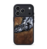 iPhone 17 Pro Wood Phone Case - Jream (Black & White, 805558)