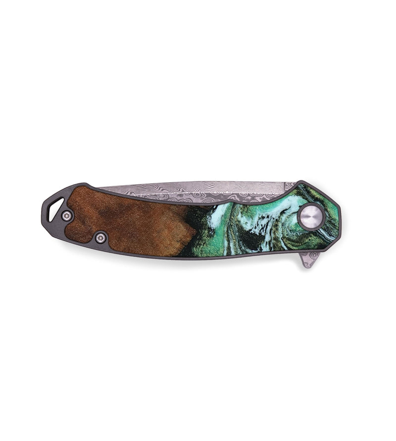 EDC Wood Pocket Knife - Rhodes (Green, 805561)