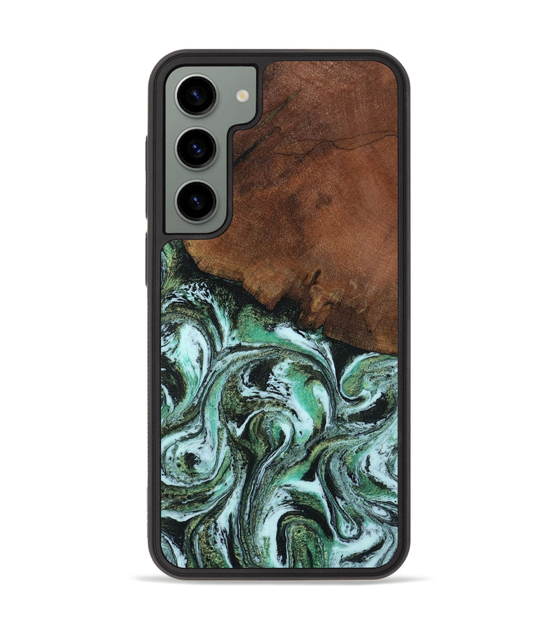 Galaxy S23 Plus Wood Phone Case - Rhodes (Green, 805561)