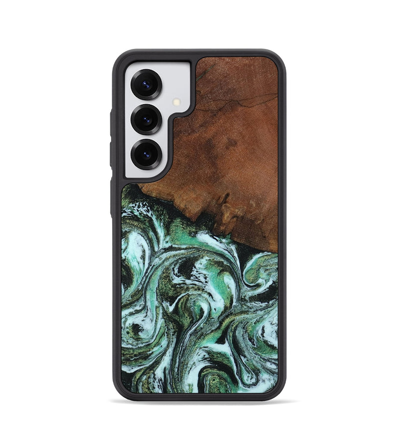 Galaxy S25 Wood Phone Case - Rhodes (Green, 805561)