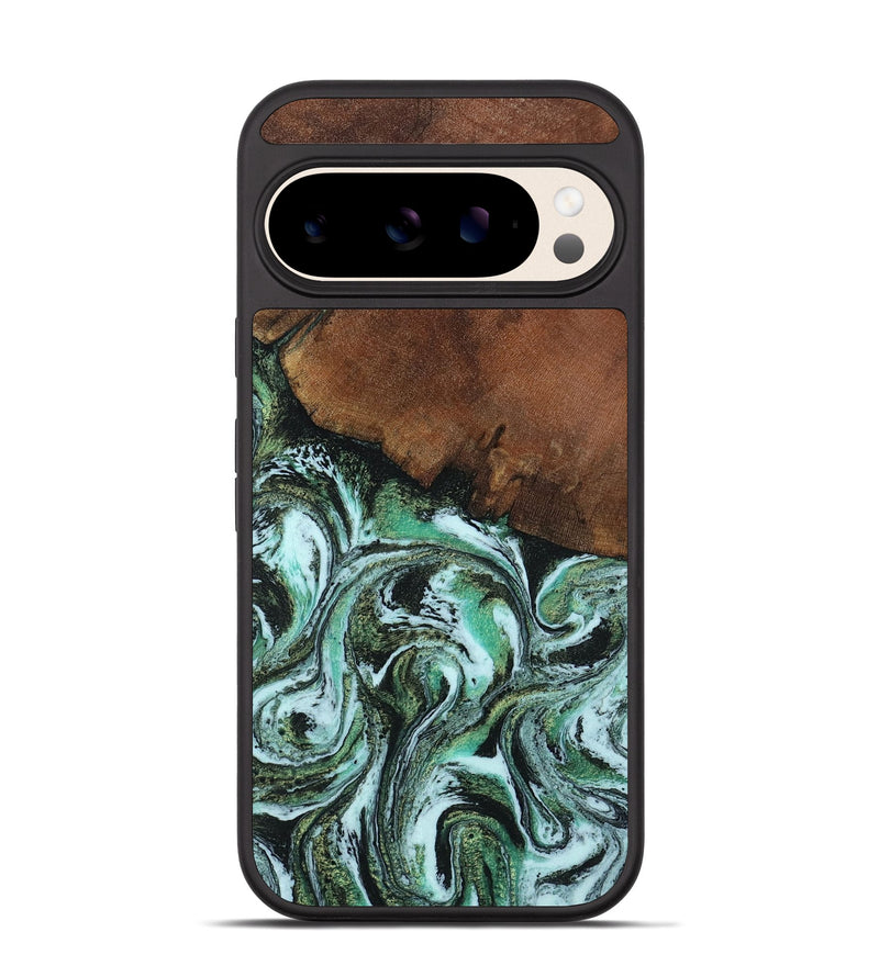 Pixel 10 Wood Phone Case - Rhodes (Green, 805561)