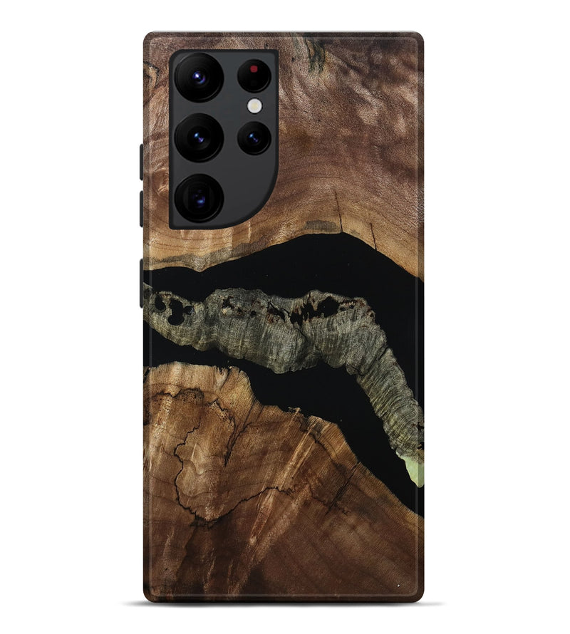 Galaxy S22 Ultra Wood Live Edge Phone Case - Shanae (Wood Burl, 805642)