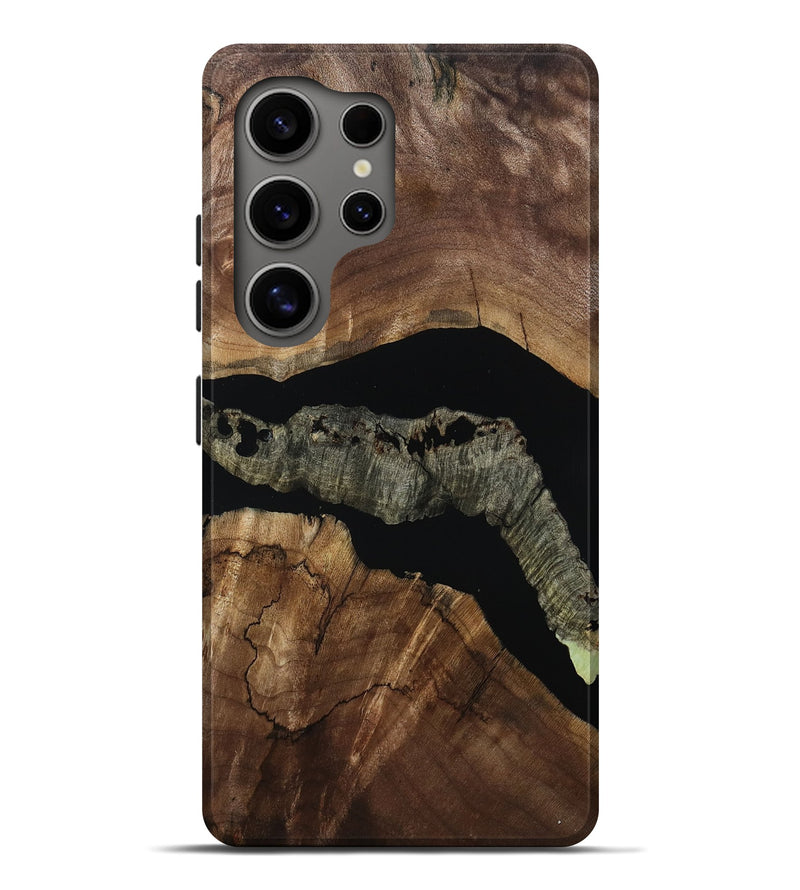 Galaxy S25 Ultra Wood Live Edge Phone Case - Shanae (Wood Burl, 805642)